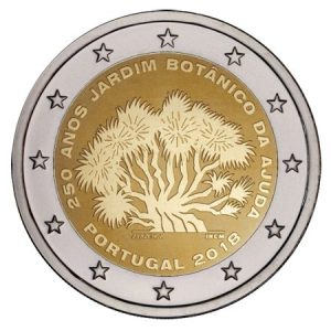 Moneda 2 euros de Portugal 2018 Jardín Botánico
