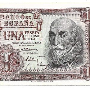 Billete Estado Español 0001 peseta Madrid 1953 SC