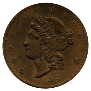 Medalla Estados Unidos Liberty 1873 Cobre. Rara