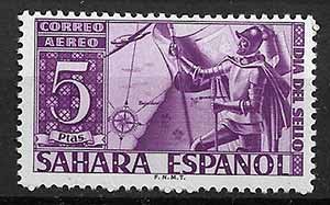 Serie de sellos Sahara español nº 086 (*)
