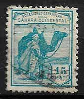 Serie de sellos Sahara español nº 003 (o)