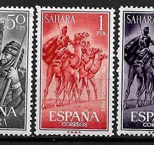 Serie de sellos Sahara español nº 217/19 (**)