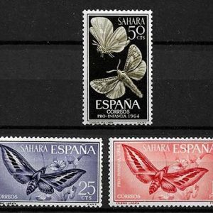 Serie de sellos Sahara español nº 225/27 (**)