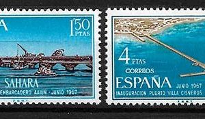 Serie de sellos Sahara español nº 260/61 (**)