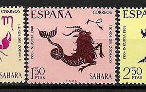 Serie de sellos Sahara español nº 265/67 (**)