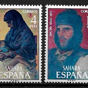 Serie de sellos Sahara español nº 308/09 (**)