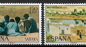 Serie de sellos Sahara español nº 320/21 (**)