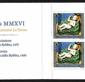 Carné de sellos Vaticano S/N. Navidad 2016