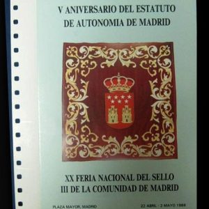Documento Filatélico S/N. Feria Nacional Sello Madrid 1988