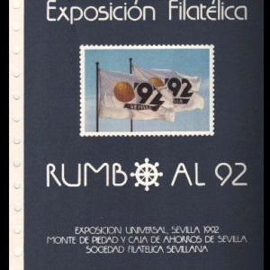 Documento Filatélico S/N. Exposición Universal Rumbo al 92
