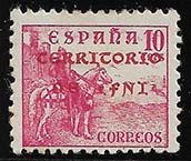 Serie de sellos Ifni nº 004 (**) ERROR EN COLOR SOBRECARGA