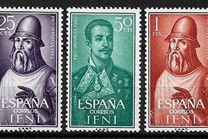 Serie de sellos Ifni nº 187-89 (**)