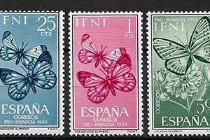 Serie de sellos Ifni nº 195/97 (**)
