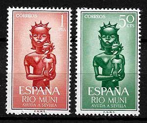 Serie de sellos Rio Muni nº 35/36 (**)