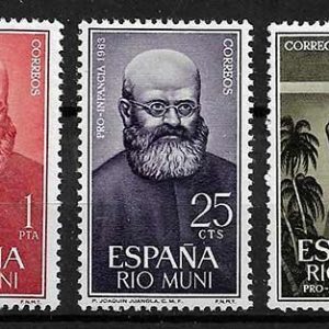 Serie de sellos Rio Muni nº 37/39 (**)