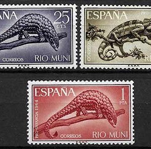 Serie de sellos Rio Muni nº 45/47 (**)