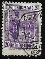 Serie de sellos Guinea Española nº NE 11C (o)