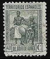 Serie de sellos Guinea Española nº NE 11F (o)