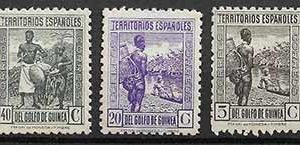Serie de sellos Guinea Española nº 264/6 (**)