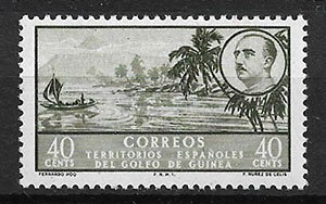 Serie de sellos Guinea Española nº 283 (**)