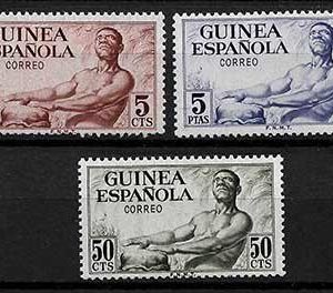 Serie de sellos Guinea Española nº 311/13 (*)