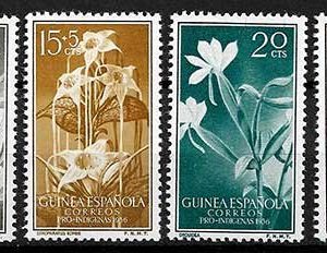 Serie de sellos Guinea Española nº 362/64 (**)