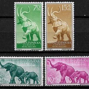 Serie de sellos Guinea Española nº 369/72 (**)