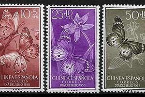 Serie de sellos Guinea Española nº 388/90 (**)