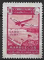 Serie de sellos Cabo Juby nº 136 (*)