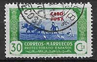 Serie de sellos Cabo Juby nº 145 (o)