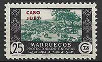 Serie de sellos Cabo Juby nº 165 (**)