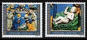 Serie sellos Vaticano 1738-39. Navidad