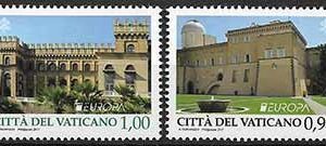 Serie sellos Vaticano 1754-55. Europa