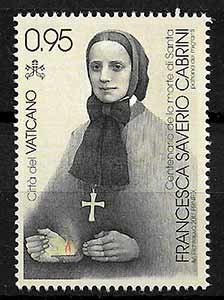 Serie sellos Vaticano 1760. Sta. Francesca Saverio