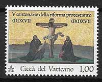 Serie sellos Vaticano 1763. Reforma Luterana
