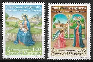 Serie sellos Vaticano 1771-72. Navidad