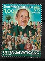 Serie sellos Vaticano 1778. Aniversario Muerte Puglisi