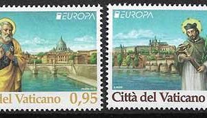 Serie sellos Vaticano 1780-81. Europa. Puentes