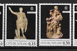 Serie sellos Vaticano 1782-85. Patrimonio Estatuas