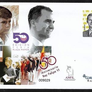 149/50. Sobre Entero Postal Rey Felipe VI y Exfilna 2018