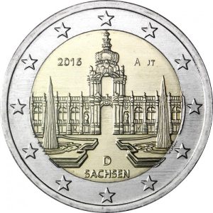 Moneda 2 euros Alemania 2016 Bunderländer Sachsen 1 ceca