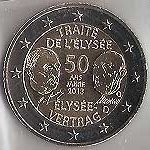 Moneda 2 euros Alemania 2013 L’Elysee. 1 ceca