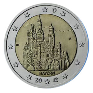 Moneda 2 euros Alemania 2012 Bunderländer Bayern 1 ceca
