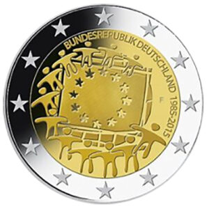 Moneda 2 euros Alemania 2015 Tema común Bandera 1 ceca