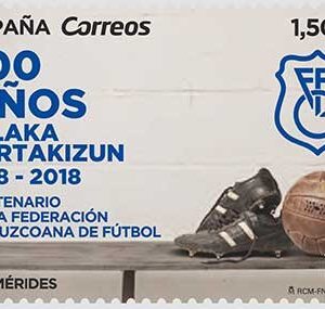 5300. Sello Centenario Federación Guipozcoana de Fútbol
