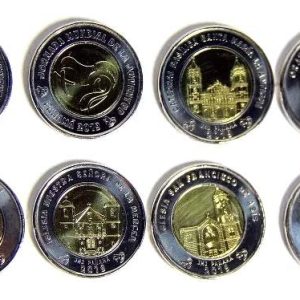 Serie Monedas Panamá (8 Val). Jornadas Mundiales Juventud