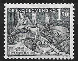 Serie de sellos Checoslovaquia ferrocarriles Nº 0668 (**)