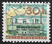 Serie de sellos Checoslovaquia ferrocarriles Nº 1903 (o)
