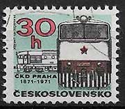 Serie de sellos Checoslovaquia ferrocarriles Nº 1866 (o)
