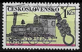 Serie de sellos Checoslovaquia ferrocarriles Nº 1933 (o)